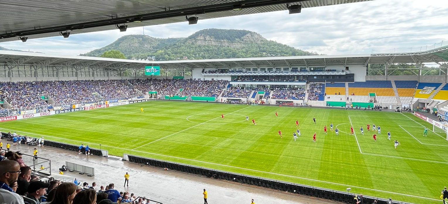 Pokalspiel FC Carl Zeiss Jena gegen Hertha BSC