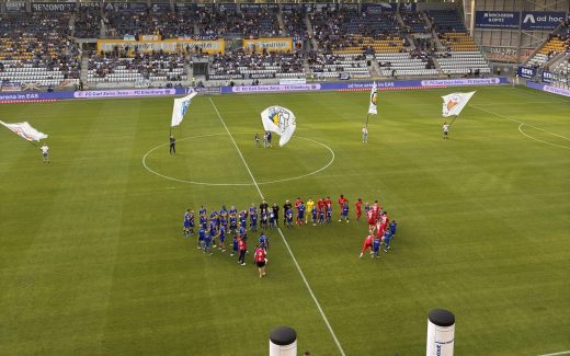 Der FC Carl Zeiss Jena im Duell mit dem FC Hertha 03 Zehlendorf